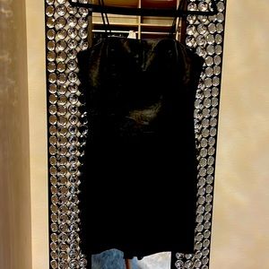 NWT FAUX VEGAN LEATHER MINI DRESS SIZE SMALL
